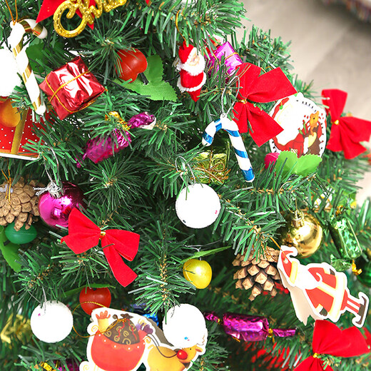 Abaoli Christmas tree home package encrypted diy luminous large ornaments shopping mall store ins Christmas decoration 180cm