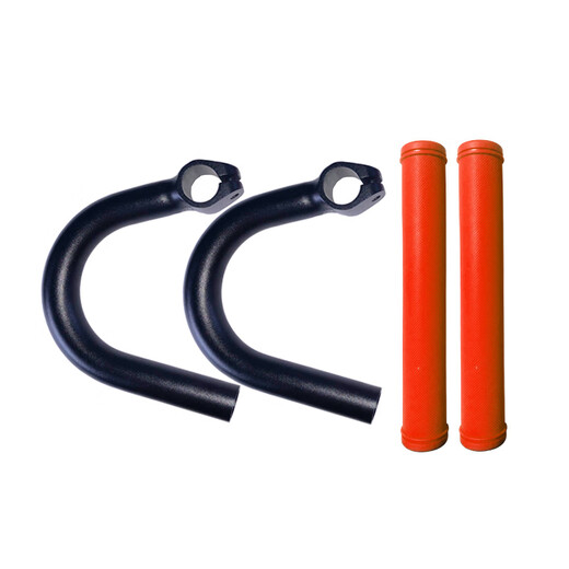 Hui Zhenyu bicycle deputy handlebar rest handle new mountain bike modified road bike bent handlebar increased aluminum alloy handle bent handlebar + black handlebar