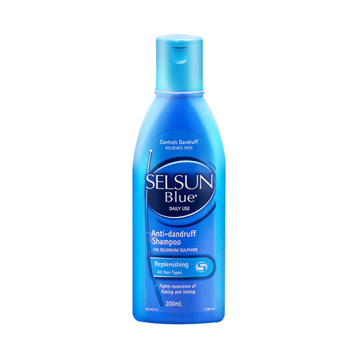
SELSUN Blue Bottle 1% Selenium Disulfide Anti-dandruff Repair Shampoo Men and Women's Nutrition and Chic Shampoo 200ml*3