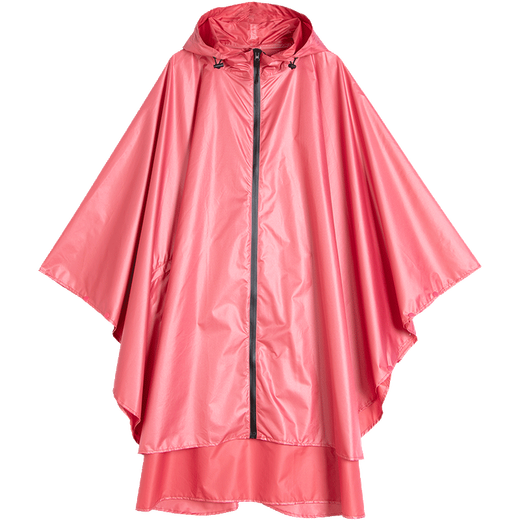 Freesmily Japanisches Kap großer Regenmantel für Frauen Erwachsene Mode Wanderung langes Fahrrad Poncho Männer koreanische Outdoor wasserdichte Rot/7029 L
