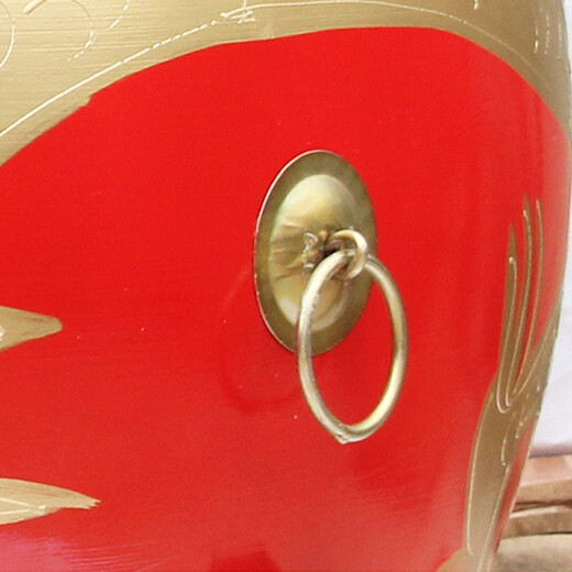 
Kaiyuan Prosperity Kaiyuan KY-G12 Flat drum cowhide drum big drum dragon drum power gong drum Chinese red adult children's drum