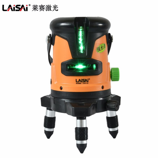 LAISAI Green Light Level 2 Linien mit verbessertem Licht Laser LSG671SD Outdoor Slash -Markierungsmessmesser Laise 2 Linien mit 3 Punkten Green Light 671SD mit Punkten