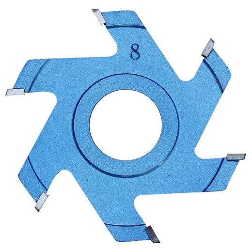 
Huilide Woodworking special tool end milling machine table saw planing wood machine tungsten steel alloy six-tooth grooved cutter groove cutter milling cutter blade outer diameter 12052 thick 30 holes