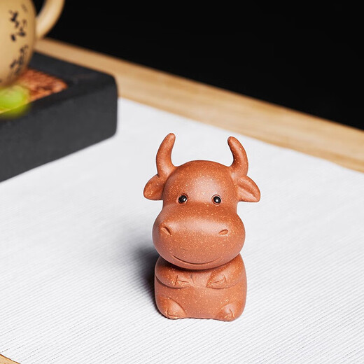 Zun Pot Zisha Tea Pet Cute Cow Treasure Boutique Can Keep Tea Set Accessories Tea Ceremony Tea Table Ornaments Tea Pet Cute Cow