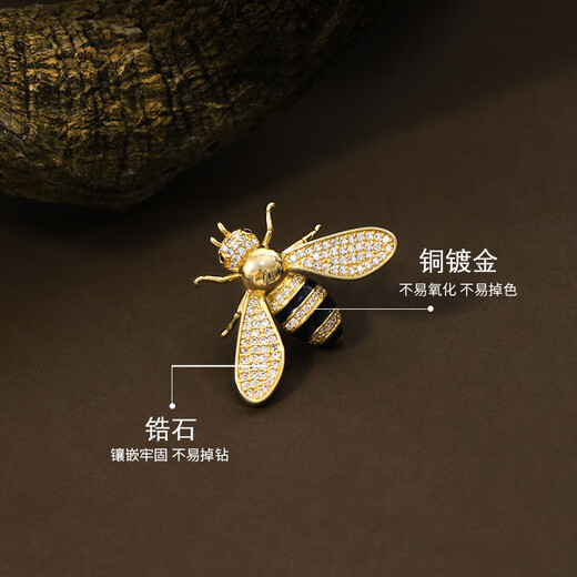 Kamalun (KAMALUN) bee brooch, high-end women's all-match niche corsage brooch, couple's badge, coat, suit and accessories for girlfriend, bee brooch + brand gift box