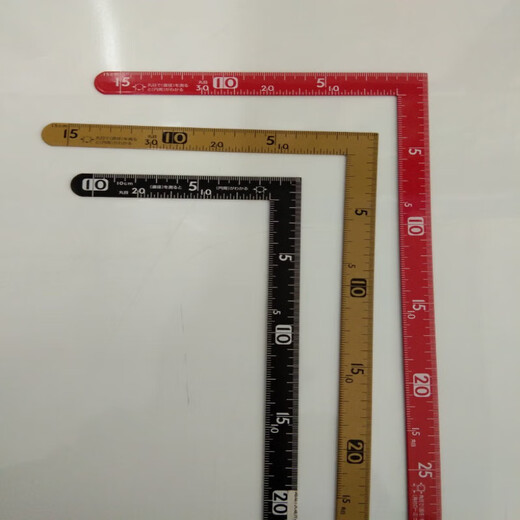 CLCEY日本和企鹅牌三寸五寸法师曲尺小型拐角尺10x5cm不锈钢直角尺 12101/10*5
