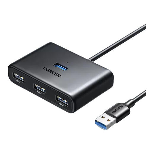 绿联（UGREEN） USB-C分线器 高速拓展4口3.0HUB集线器延长线 电脑一拖四扩展坞转换器 USB3.0【方形黑新款】2米/15699