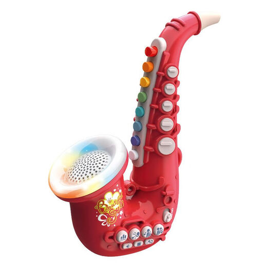 Jennerson Kinder Saxophon Baby kleiner schwarzer Röhrchen Elektrische Windinstrumente Kollektion für Anfänger Leicht zu lernen tragbare Musikspielzeug Red Clarinet [gewöhnliche Batterie]
