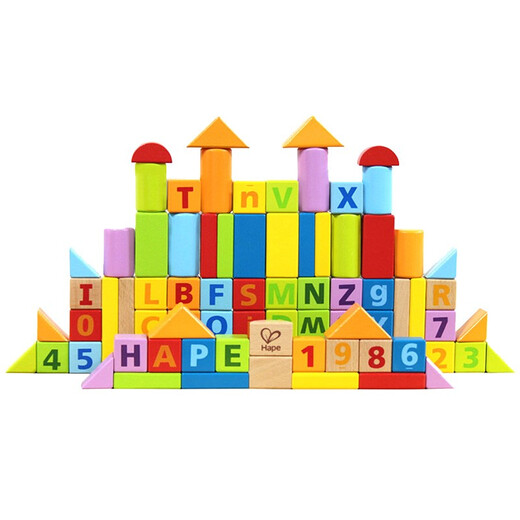 Bloques de construcción de grano grande de madera Hape Bloques de construcción de educación temprana de juguete infantil