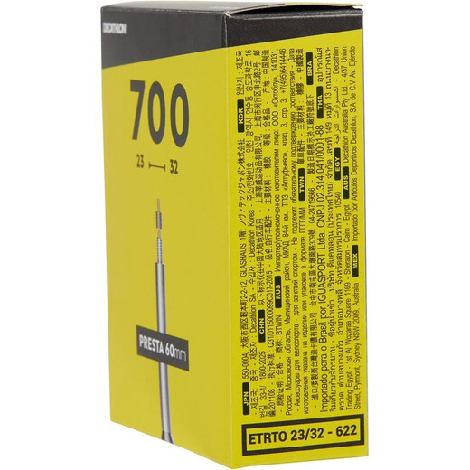 Decathlon Mei Mouth Tube Hytr 20 'El rendimiento de sellado de 20 pulgadas es adecuado para ruedas de 20 pulgadas para equipos de accesorios de conducción 700x23-32 boquilla de aire francés 60 mm