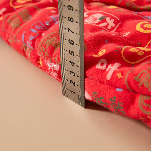 Mianguduo infant and toddler foot-covered jumpsuit, pure cotton handmade cotton clothing, newborn romper, winter thickened baby foot-covered jumpsuit, lion leaf 80cm (suitable for 10-14 months)