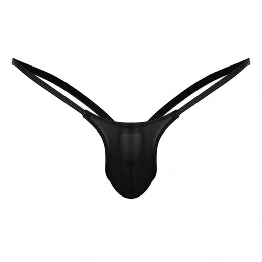 Ai Ru Ru multi-color men's thong sexy men's sexy pure desire underwear transparent briefs sexy young men black XL