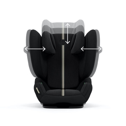 Cybex safety seat 3-12 years old children's car seat double standard certification SolutionG-Plus Moon Black