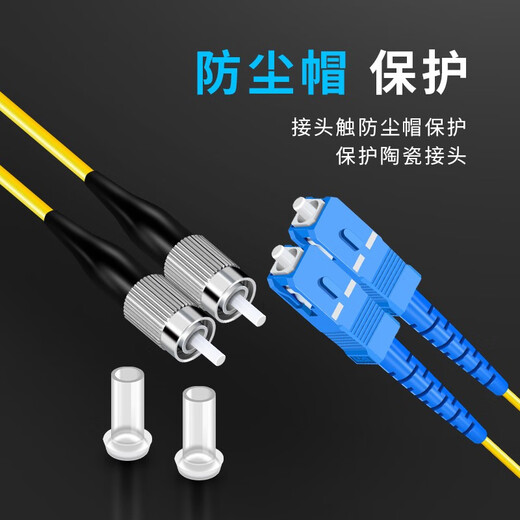 YOUYSI fiber optic jumper single-mode dual-core telecommunications grade SC-SC fiber optic jumper 3 meters single-mode dual-core SC-FC 2 meters