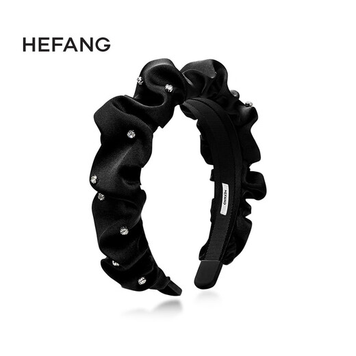 HEFANG Hefang Jewelry Starlight Hairband Fashionable Hairband Headband Light Luxurious and High-end Birthday Gift for Girlfriend Black