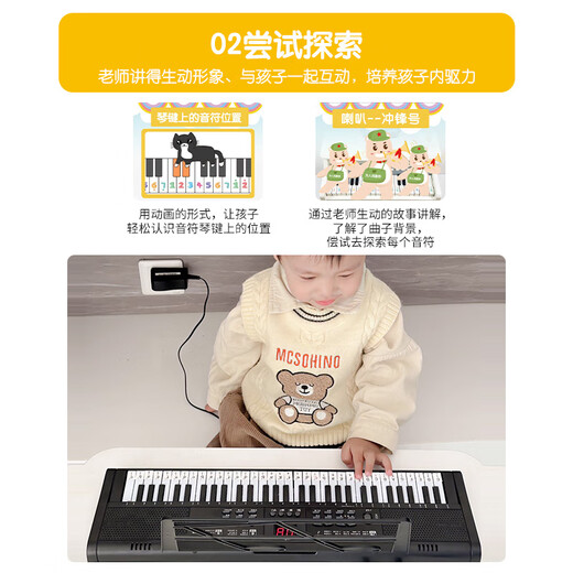 QIAO WA BAO BEI Electronic piano for children's little piano to play boys and girls 1-2-3 years old musical instrument multifunctional beginners New Year