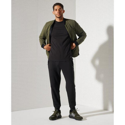 Superdry extremely dry men's sweatpants are comfortable and breathable spring and autumn sports and leisure fashion trend A1041514000080 Black XL