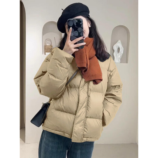 Yanlifen (yanlifen) down cotton coat women's 2026 winter new women's cotton coat jacket high-end clothes thickened bread coat cotton jacket black M (recommended 90-108Jin Jin equals 0.5 kg)