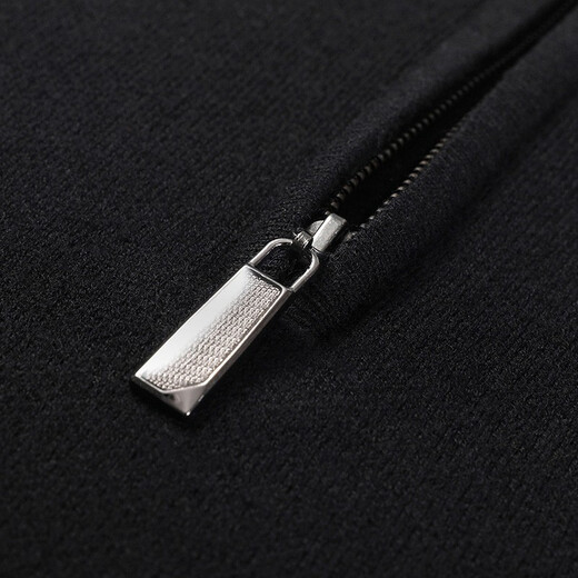 Hengyuanxiang Wool Sweater Men's 100 Pure Wool Zipper Half Turtle Collar Business Casual Sweater Bottoming Knitted Sweater Dark Red XL 180