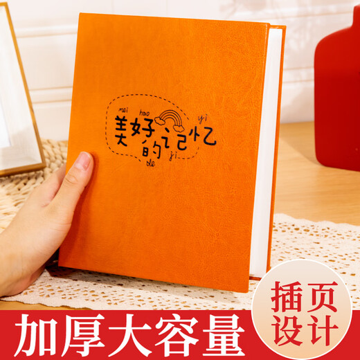 Story of time small photo album 3 inches 4 inches 5 inches 6 inches 7 inches photo storage baby growth memorial album children's family inserts portable photo album growth footprints 5 inches 200 sheets capacity