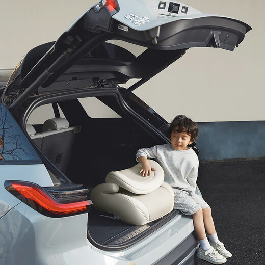 Ekobebe Castle Chair Child Safety Seat Booster Pad for 3-12 Years Old Children Car Portable Simple Bright Gray