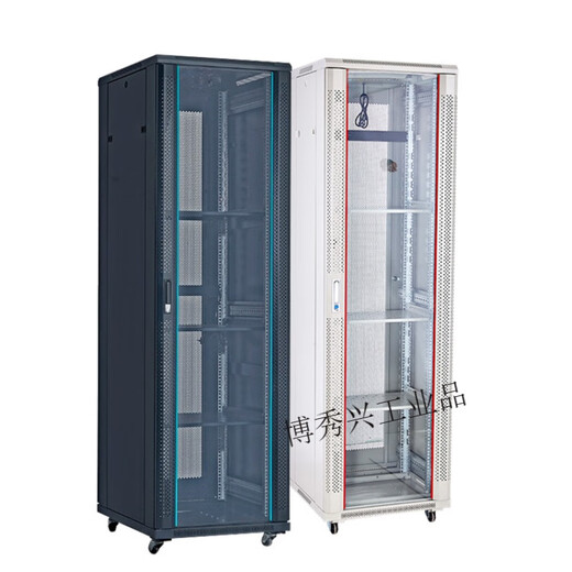 Yue Changsheng Network Cabinet 6642 Server Cabinet Weak Current Monitoring Switch Cabinet Computer Room Cabinet 42 RC0642U Thickened Cabinet Black (800 Width 0x0x0cm