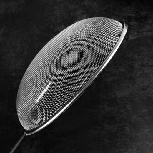 Qinkai stainless steel colander filter household traditional Chinese medicine baking net kitchen fish soup fish bone filter sieve handheld flour sieve 15cm colander - simple style