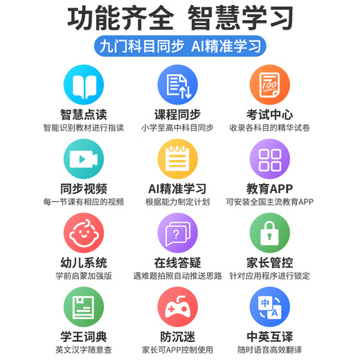 Love 100% resources for free learning, eye-protecting learning machine, student tablet, English reading for elementary school, junior high school and high school synchronous textbook, children's early education reading machine, tutoring machine, eye-protecting large screen, 10.36 inches, true eight-core + dual system + full subject synchronization + controllable