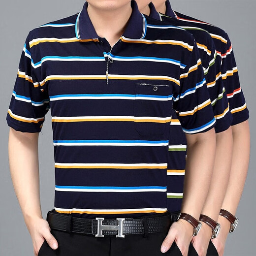 Danyuting Summer Nuevo estilo de Camiseta Middle de Middle Middle-Echel de mediana edad y ancianos Camiseta de mediana edad de 40-50, de 40-50 años, ropa de verano suelta Nanjia solapa de manga corta 1504 rojo xxs m código 48 código recomendado 7590Jin [Jin equivale a 0.5 kg]