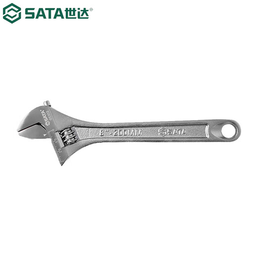 SATA light handle adjustable wrench large live mouth live mouth wrench large open adjustable wrench 8 05302