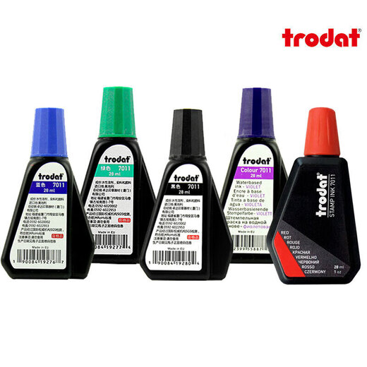 Zhuoda -Drucköl 7011 Rücken Tinte Drucköl Spezialdrucköl für Rücken Tinte Drucköl Dichtung Tinte Drucköl Spezialdrucköl Auffüllung rot 1 Flasche