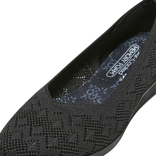 Skechers women's shoes 2025 spring fashion trend comfortable casual shoes daily simple solid color walking shoes BLK 36