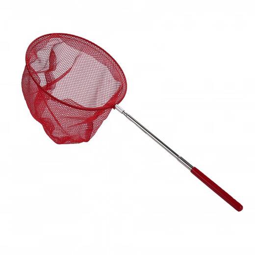 Lure invincible stainless steel retractable fishing net, children's insect net, butterfly net, dragonfly net, fishing net bag, fishing net, purple insect net 1