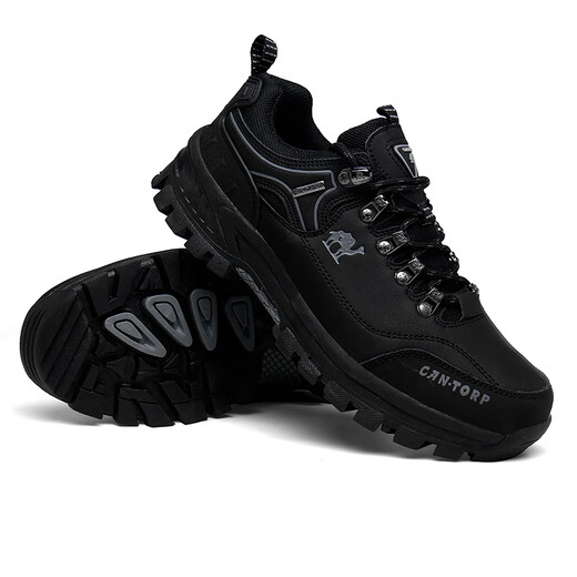 Clearance und Größe Kamelschuhe Herumn Outdoor Sports Casual Shoes Herren wasserdichte und gleitende Wanderschuhe Ledergrau 14088 42