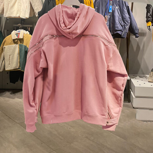 阿迪达斯 （adidas）三叶草卫衣男士春秋款连帽防风舒适休闲健身训练运动服套头 HH9435 M