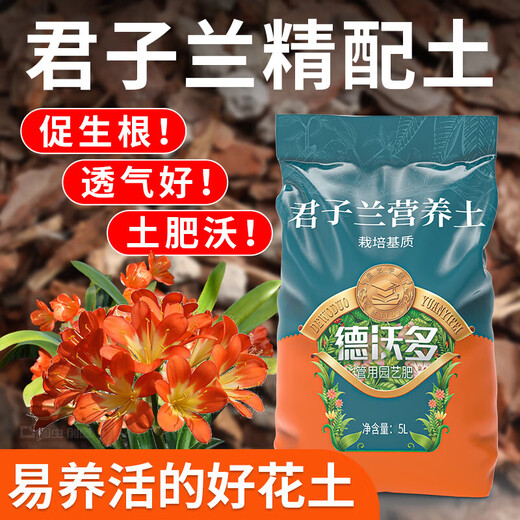 Devodoro Clivia special nutrient soil 5L (five-in-one) gardening green plant flower cultivation organic planting soil composite matrix soil