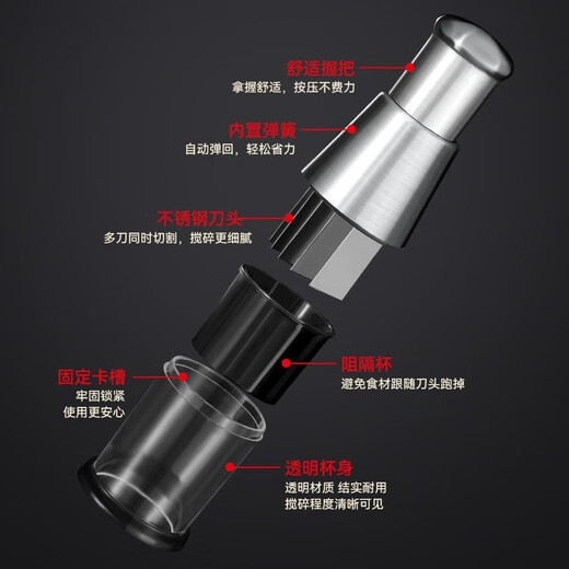 Weiqing 304 stainless steel pat knife, household versatile vegetable chopping garlic masher, garlic masher, stainless steel garlic patter, stainless steel upgraded pat knife