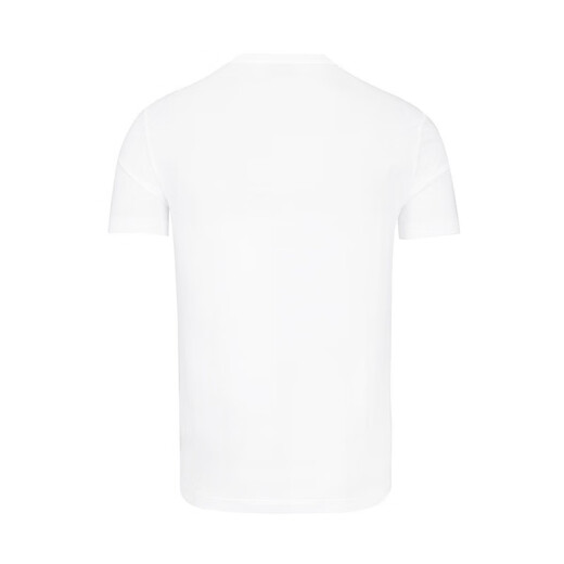 阿玛尼（ARMANI）男装男短袖t恤时尚圆领胸前字母logo图案 11151礼物 白色 M