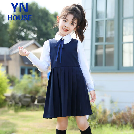 Yinuofang Girls Dress School Uniform Suit Spring and Summer Kindergarten Uniform Girls College Style Chorus Six Day Performance Costumes
