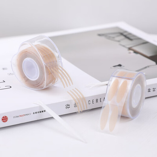 MY ONLY Maiouli Maiouli double eyelid patch to hide natural shape, traceless swollen eye bubbles, mesh simulation lace eye patch, waterproof and non-reflective, round mesh-S 1 roll