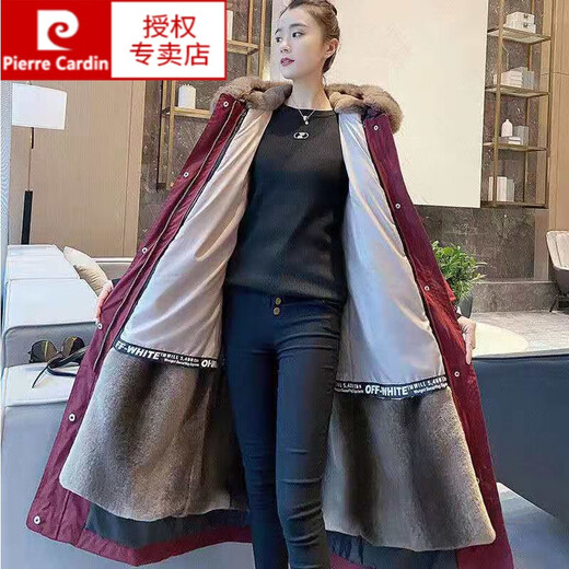 
Pier Cardin[] Women's Clothing Parka Women's 2024 New Winter Coat Long Fur Integrated Otter Rabbit As shown in the picture, bright black (lively in the living face) L 100-115Jin[Jin equals 0.5 kg]