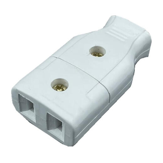 Copper two-hole female plug docking monitoring security power accessories multi-purpose male and female plug multi-functional two-hole female socket male and female two-pin plug set