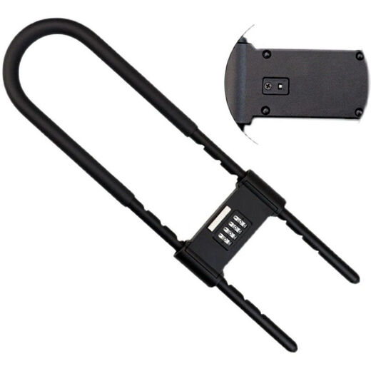 
Shantoulin Village Glass Door Lock Password Lock Store Store Type Lock Double sliding door Anti-theft Anti-shearing Password Lock Extended Lock 1389 Red Lock 23-33 cm