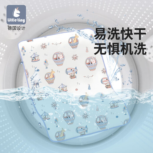 littletiny婴儿隔尿垫可水洗秋冬新生儿宝宝纯棉春防水儿童尿布片 雪兔仙境 60x80cm