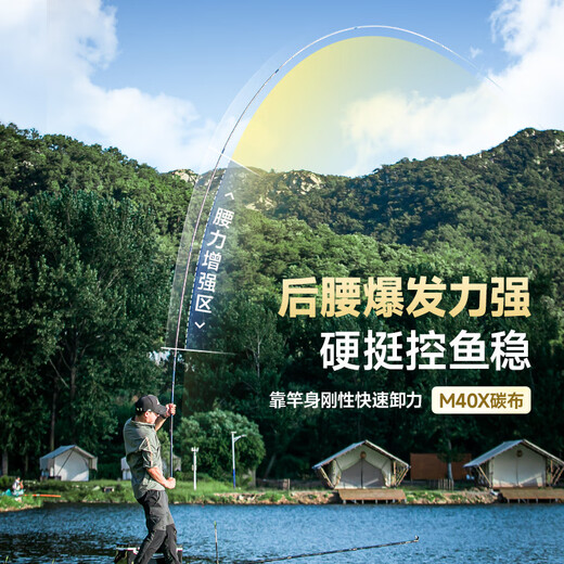 
Hand Ding surpasses lightweight large object rod 28 adjustable hand rod wild fishing light hard carbon platform fishing rod hand rod lightweight comprehensive rod fishing rod 7.2m surpasses [Lightweight large object SF Express]