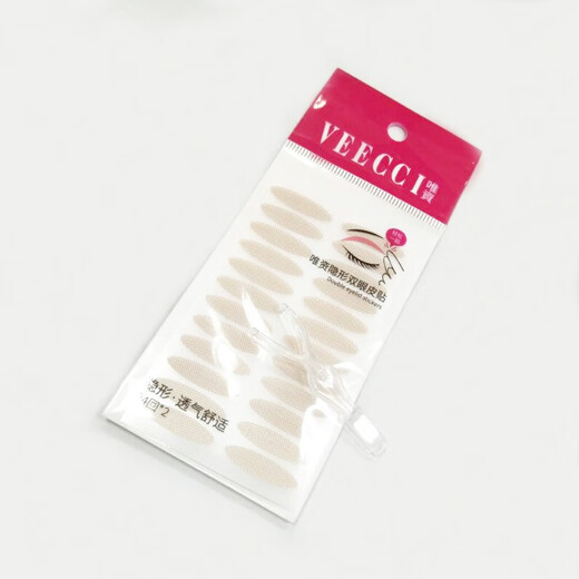 VEECCI double eyelid stickers, invisible and traceless, natural swelling and bubbles in the eyes, double-shaped lace for men and women, beginner girls, double eyelid stickers, 72 pieces / 3 bags