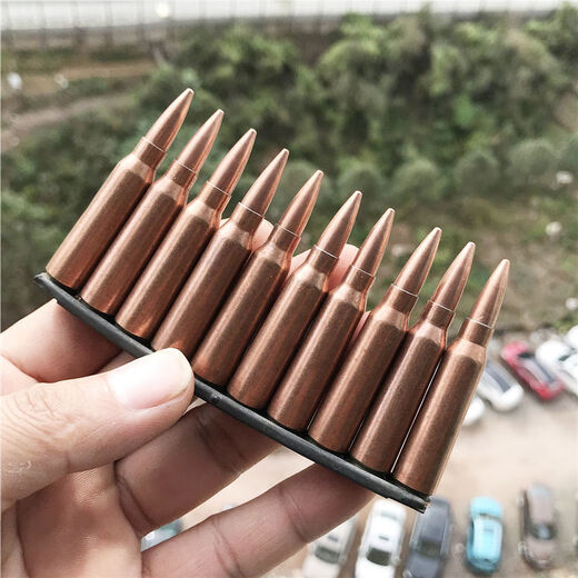 淘老板子弹壳工艺品95真弹壳模型桌面摆件装饰81老兵收藏战友礼品 64黄铜模型3颗
