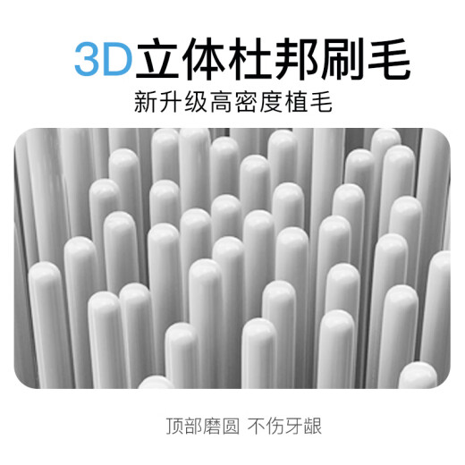 拜尔A9s 电动牙刷成人声波充电式震动软毛情侣款学生党智能自动牙刷女士送男女友 柚粉