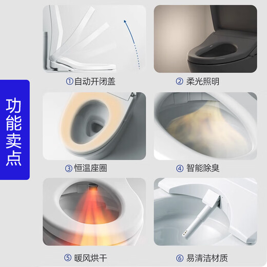 TOTO智能家居TOTO CES8D210/9878/9898WCS/8B010全自动一体马桶水洗 CES8B010MCN(白色遥控器） 305mm