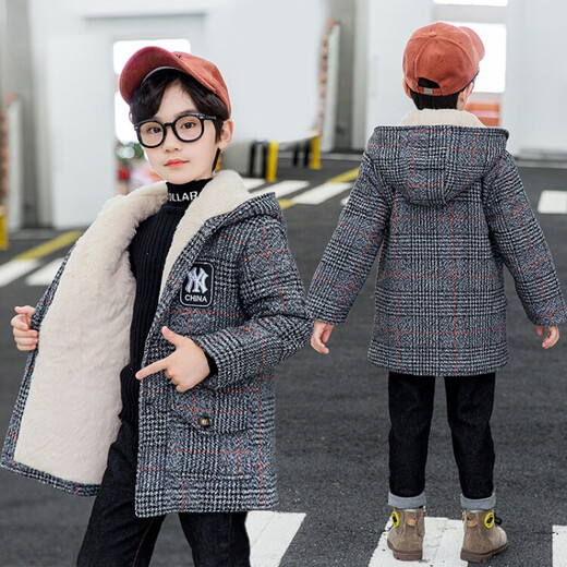 G.DUCKKIDS Children's Clothing Boys' Jackets Autumn and Winter Plush Children's Woolen Coats Mid-Length Thickened Boys' Winter Hooded Tops Khaki Size 160 Recommended Height 150-160cm 12-13 Years Old G.DUCKKIDS Children's Clothing Boys' Jackets Autumn and Winter Plush Children's Woolen Coats Mid-Length Thickened Boys' Winter Hooded Tops Khaki Size 160 Recommended Height 150-160cm 12-13 Years Old